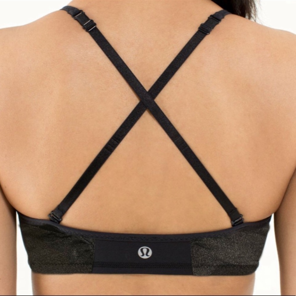 Lululemon Daily Bra in Black & Charcoal Gray